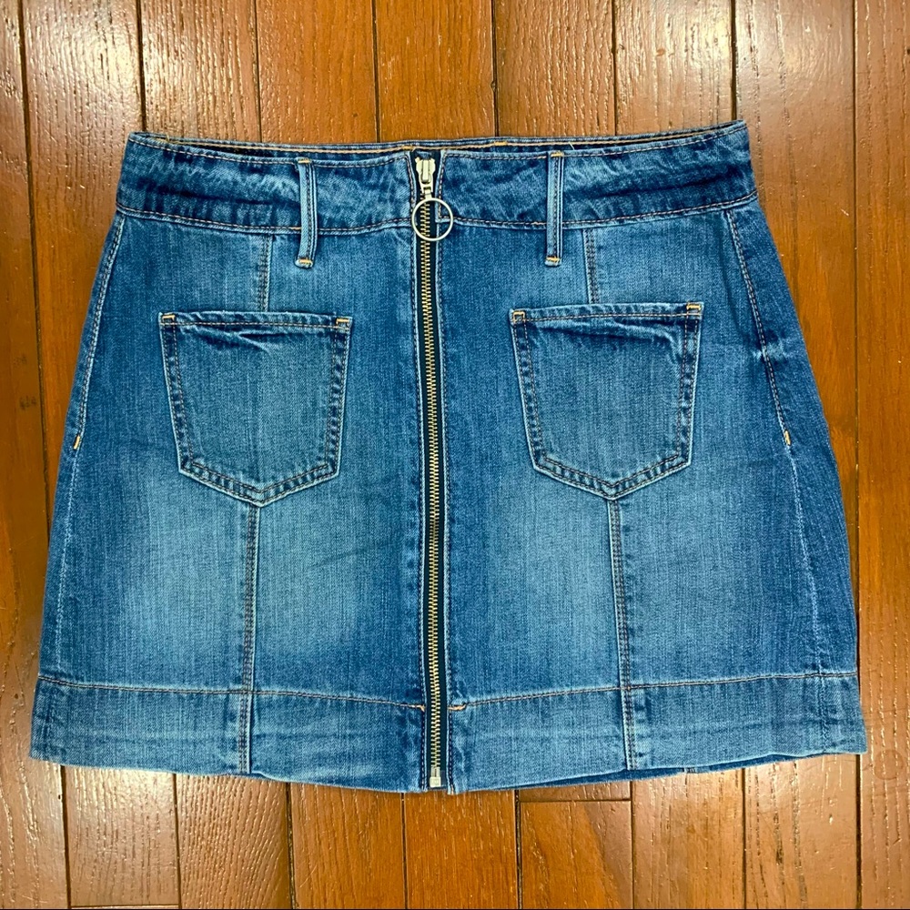 AEO Women’s Denim Super Hi-Rise A-Line Mini Skirt